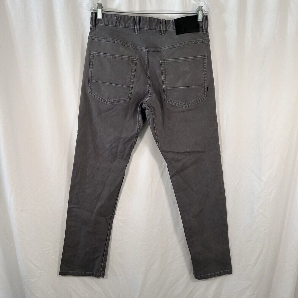 Nike SB Jeans Men's 32 Grey Distressed Cotton Blend Button Zip Vented Flaws - Picture 11 of 14